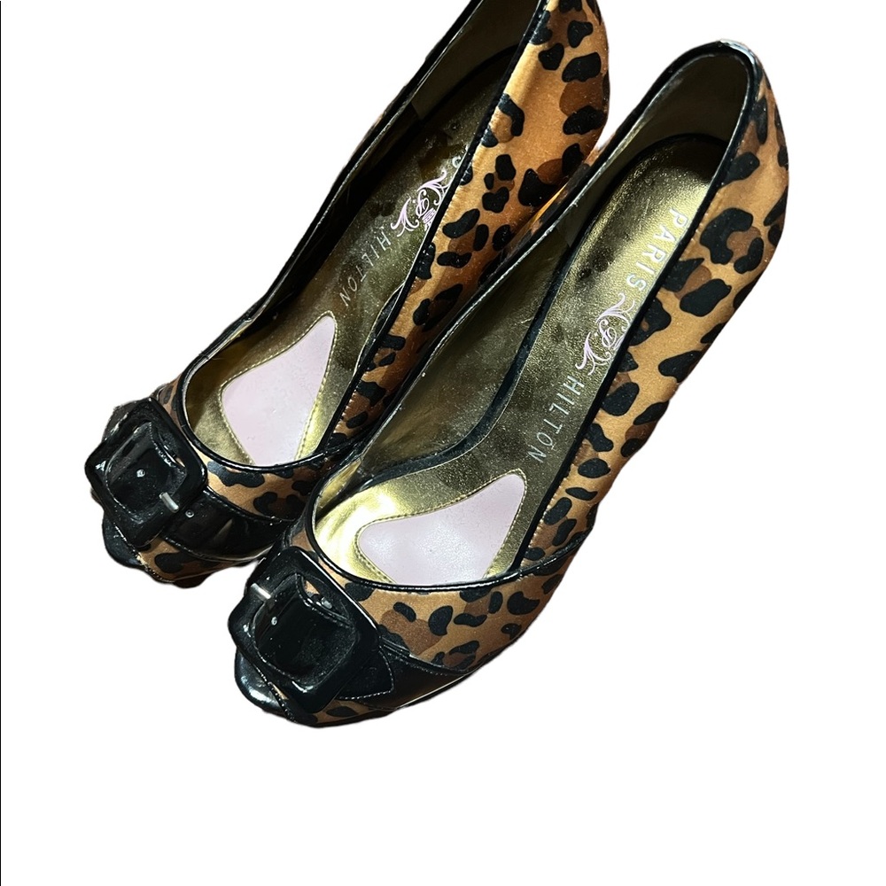 Paris Hilton "Cheetah" Heel Sz 6 1/2 M